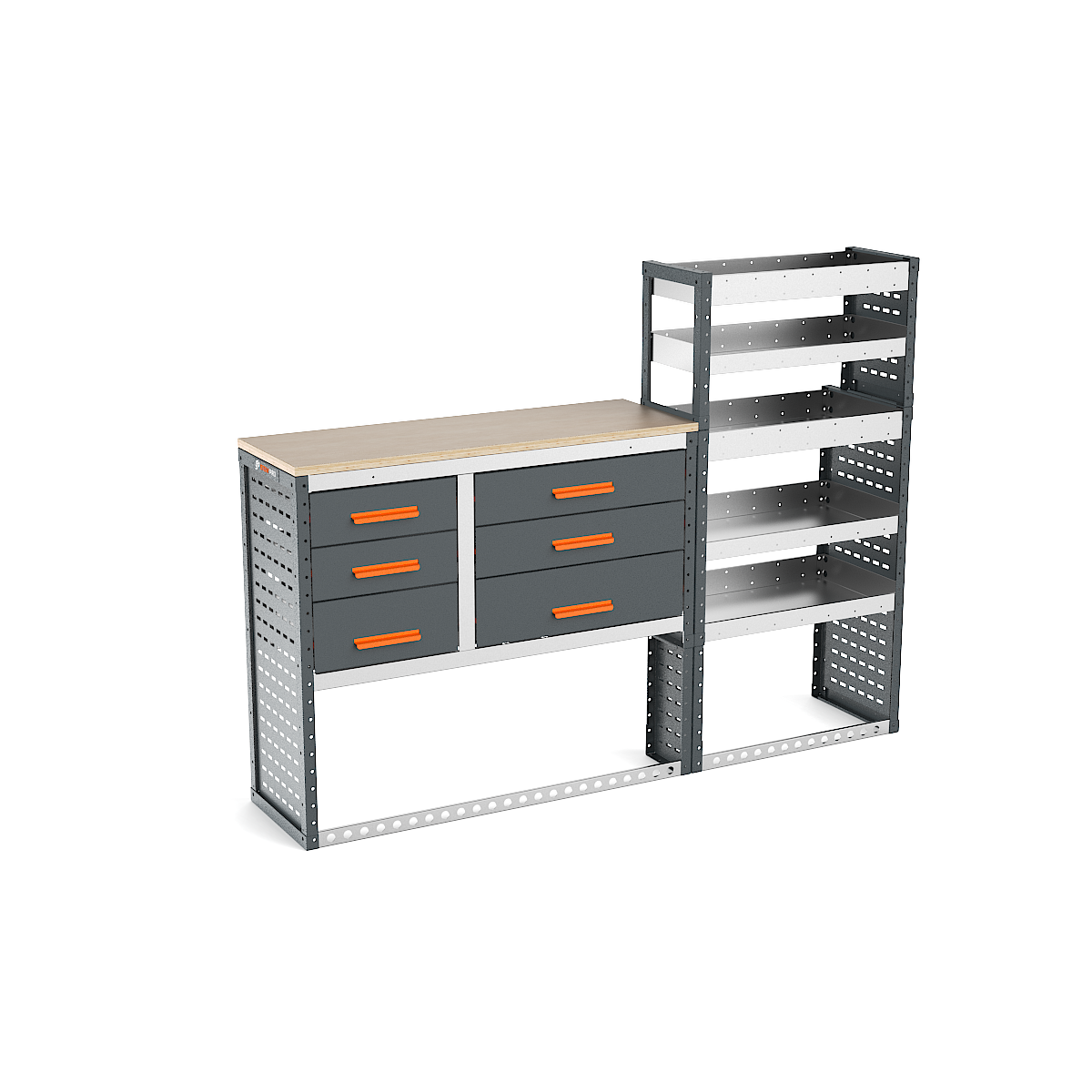 Volkswagen Crafter (2017 - Onwards) L4H3 Panel Van - Full Racking Kit - 02