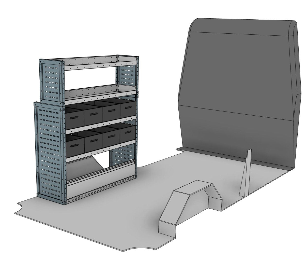 Eurobin Van Racking System – Transit, Crafter, Sprinter & 3 more (L3H2/H3) - StowPro