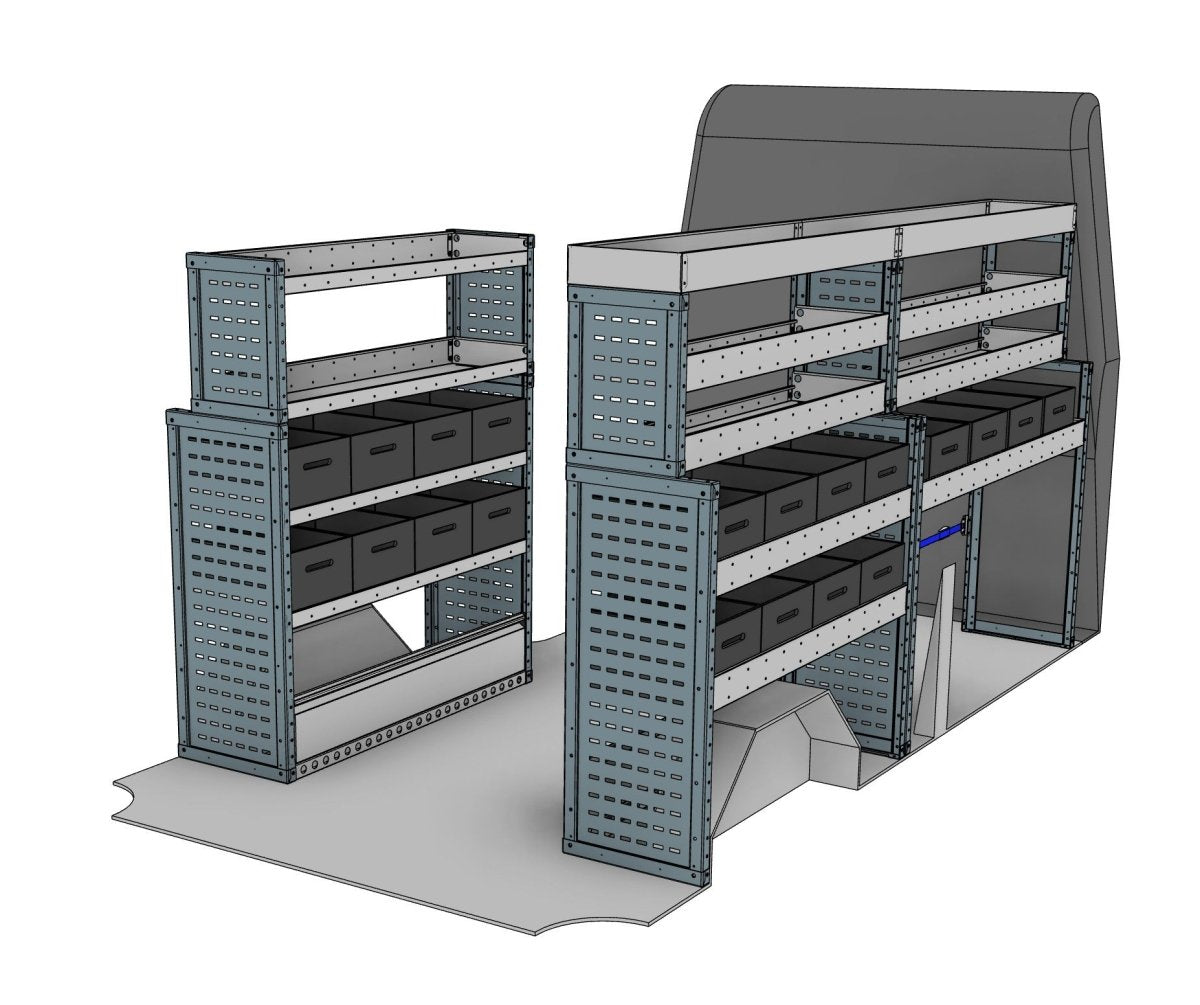 Eurobin Van Racking System – Transit, Crafter, Sprinter & 3 more (L3H2/H3) - StowPro