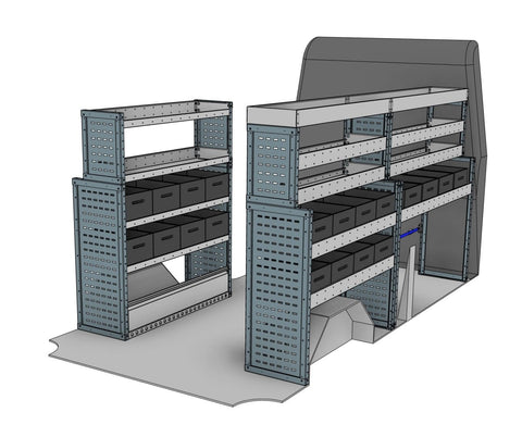 Eurobin Van Racking System – Transit, Crafter, Sprinter & 3 more (L3H2/H3) - StowPro