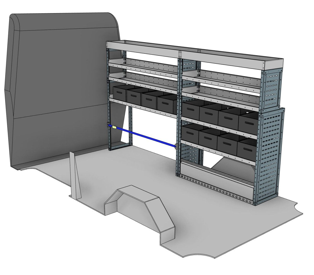 Eurobin Van Racking System – Transit, Crafter, Sprinter & 3 more (L3H2/H3) - StowPro