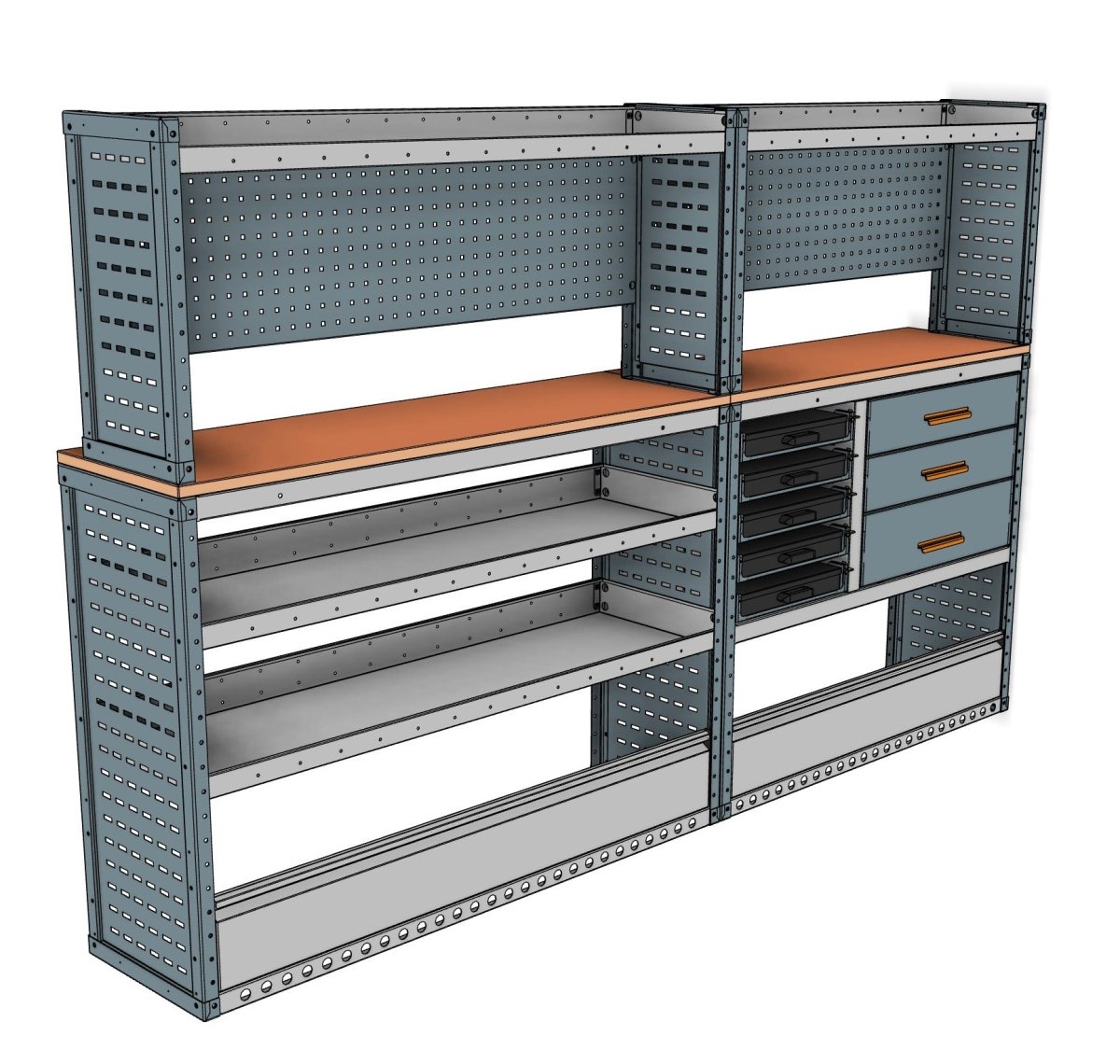 Service & Maintenance Van Racking System – Transit, Crafter, Sprinter & 3 more (L3H2/H3) - StowPro