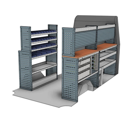 Service & Maintenance Van Racking System – Transit, Crafter, Sprinter & 3 more (L3H2/H3) - StowPro