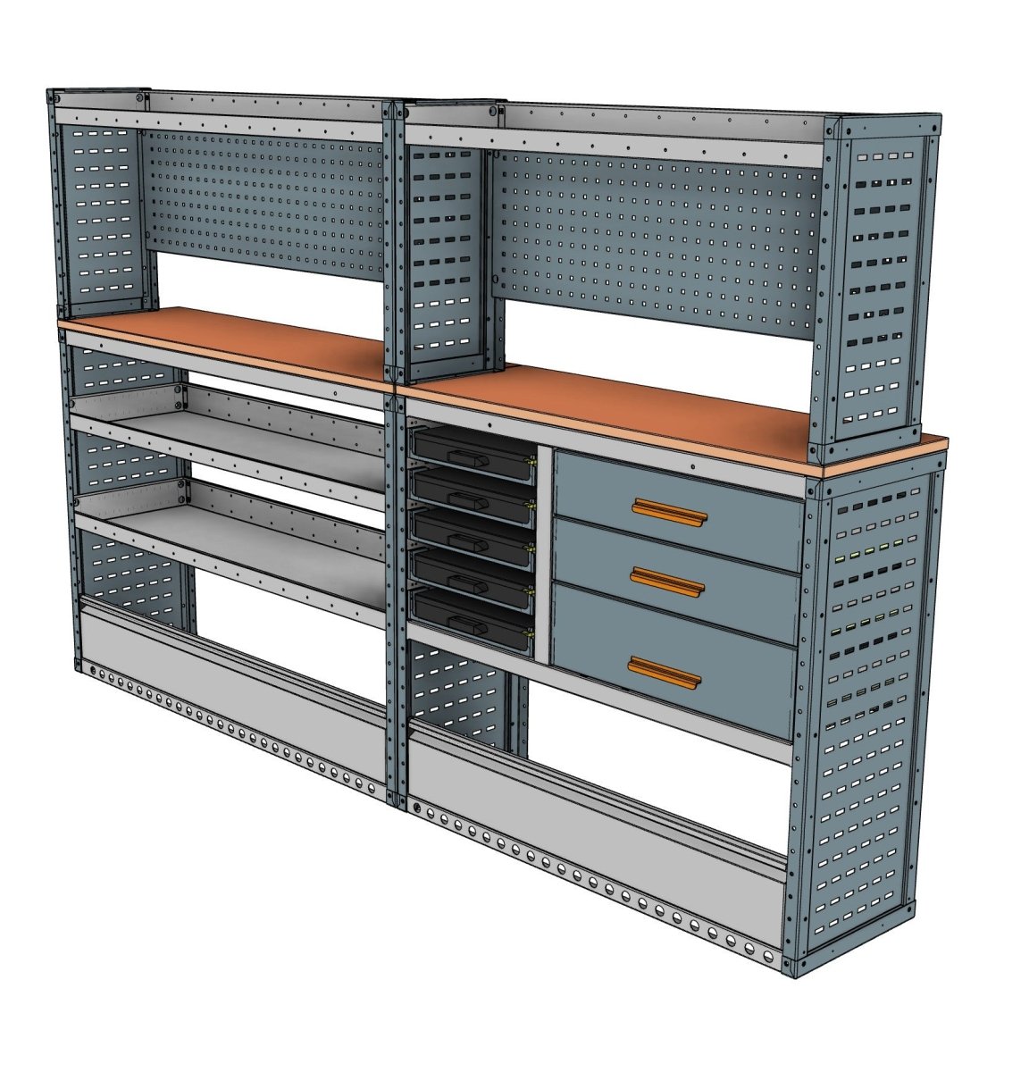 Service & Maintenance Van Racking System – Transit, Crafter, Sprinter & 3 more (L3H2/H3) - StowPro