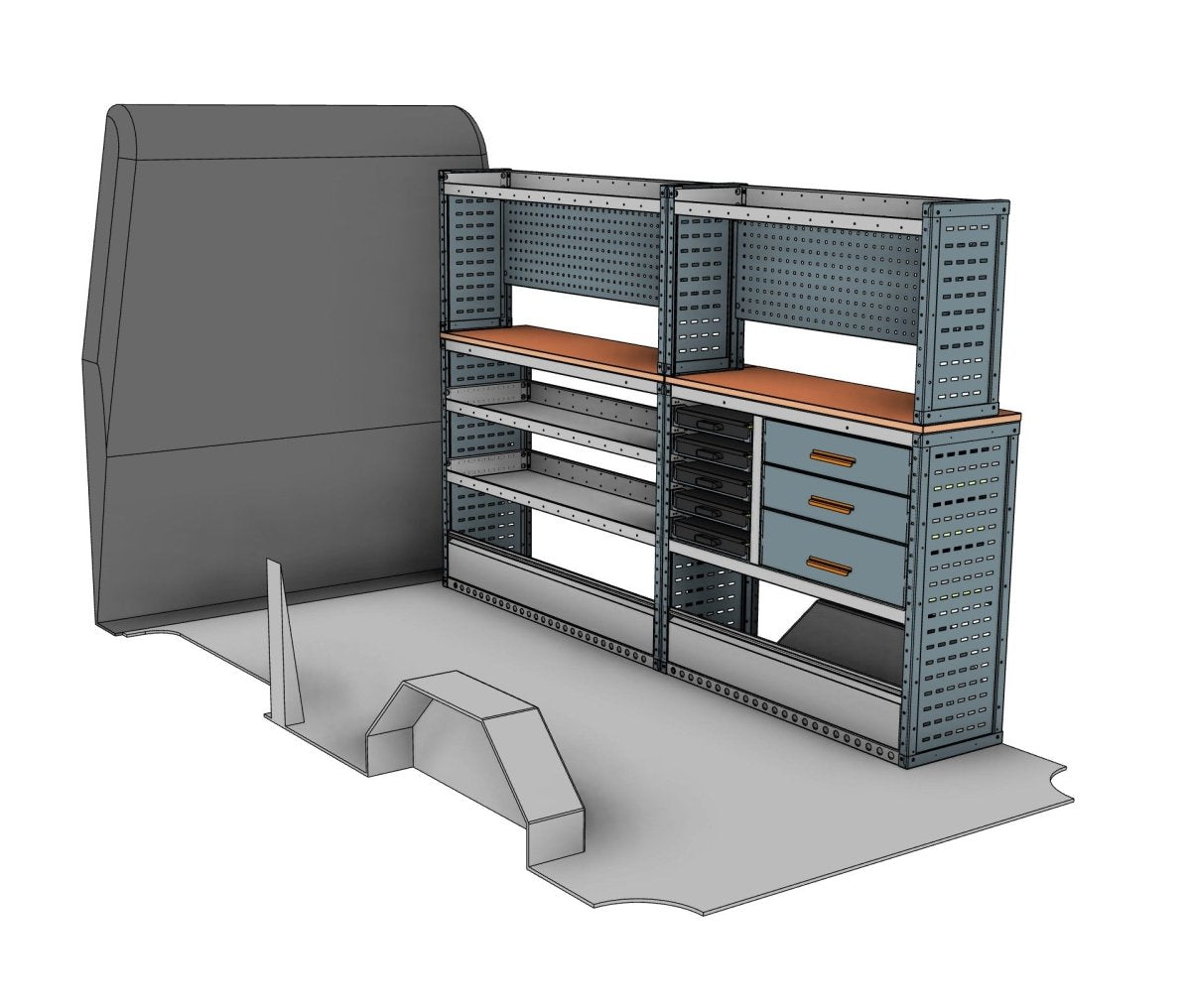 Service & Maintenance Van Racking System – Transit, Crafter, Sprinter & 3 more (L3H2/H3) - StowPro