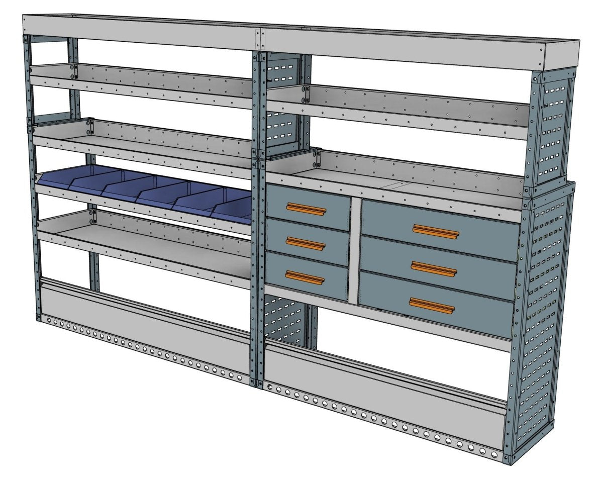 Workstation, Drawer & Bin Racking Kit – Transit, Crafter, Sprinter & 3 more (L3H2/H3) - StowPro