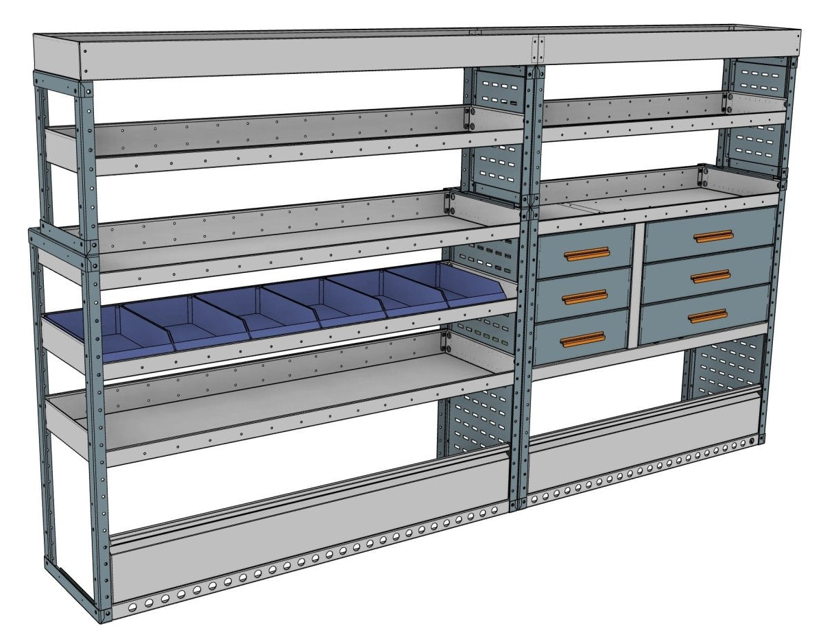 Workstation, Drawer & Bin Racking Kit – Transit, Crafter, Sprinter & 3 more (L3H2/H3) - StowPro