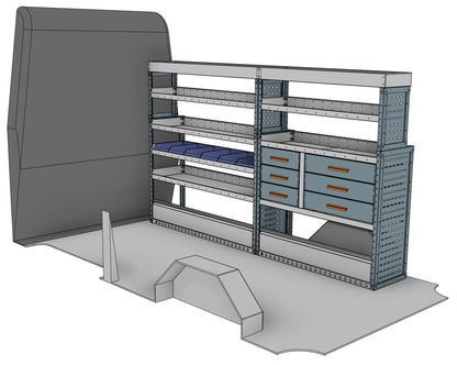 Workstation, Drawer & Bin Racking Kit – Transit, Crafter, Sprinter & 3 more (L3H2/H3) - StowPro